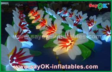 Украшение партии ткани нейлона свадьбы 8m раздувное освещая освещая раздувные модели цветка с удаленным регулятором
