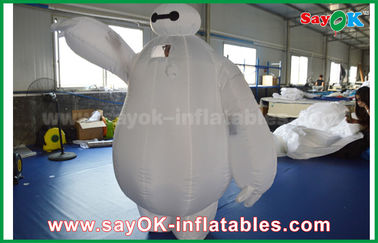 Реклама надувный надувный маскотный костюм Baymax / надувный робот Baymax для детей парк развлечений