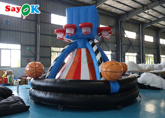 5-метровая забавная надувная игра для метания баскетбольного кольца Гигантская надувная игра для метания