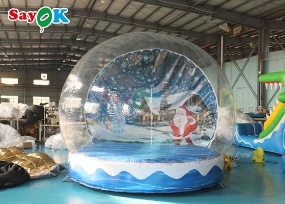 11.5FT Рождественское украшение Надувный снежный шар Прозрачная пузырь палатка