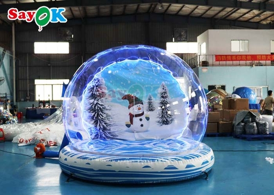 Гигантский надувный снежный шар Партия пузырь купол взрывать Рождественский снежный шар для события