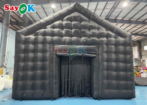 Большая черная надувная кубическая дискотека надувная дискотека торговая палатка для свадебной вечеринки