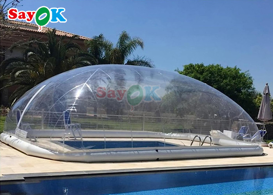 Наружные индивидуальные прозрачные прозрачные водонепроницаемые ПВХ плавательные палатки зимнее ограждение пузырь купол