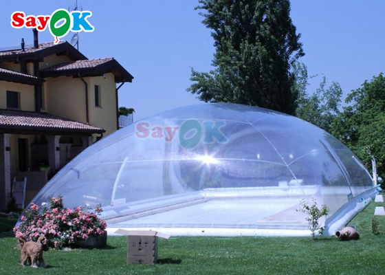 Настройка бассейна покрытие прозрачный надувный бассейн палатка Зимний бассейн пузырь палатка