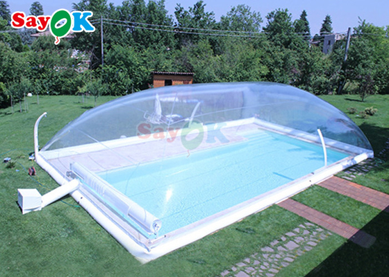 Настройка бассейна покрытие прозрачный надувный бассейн палатка Зимний бассейн пузырь палатка