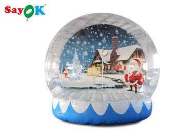 Глобус снега рождества гиганта 3м ПВК раздувной с печатанием предпосылки