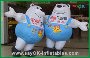 Двойные надувные медведи прочные рекламные взрывные персонажи мультфильмов надувные для рекламы