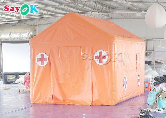 Шатер брезента PVC шатра полевого госпиталя аварийный раздувной медицинский водоустойчивый